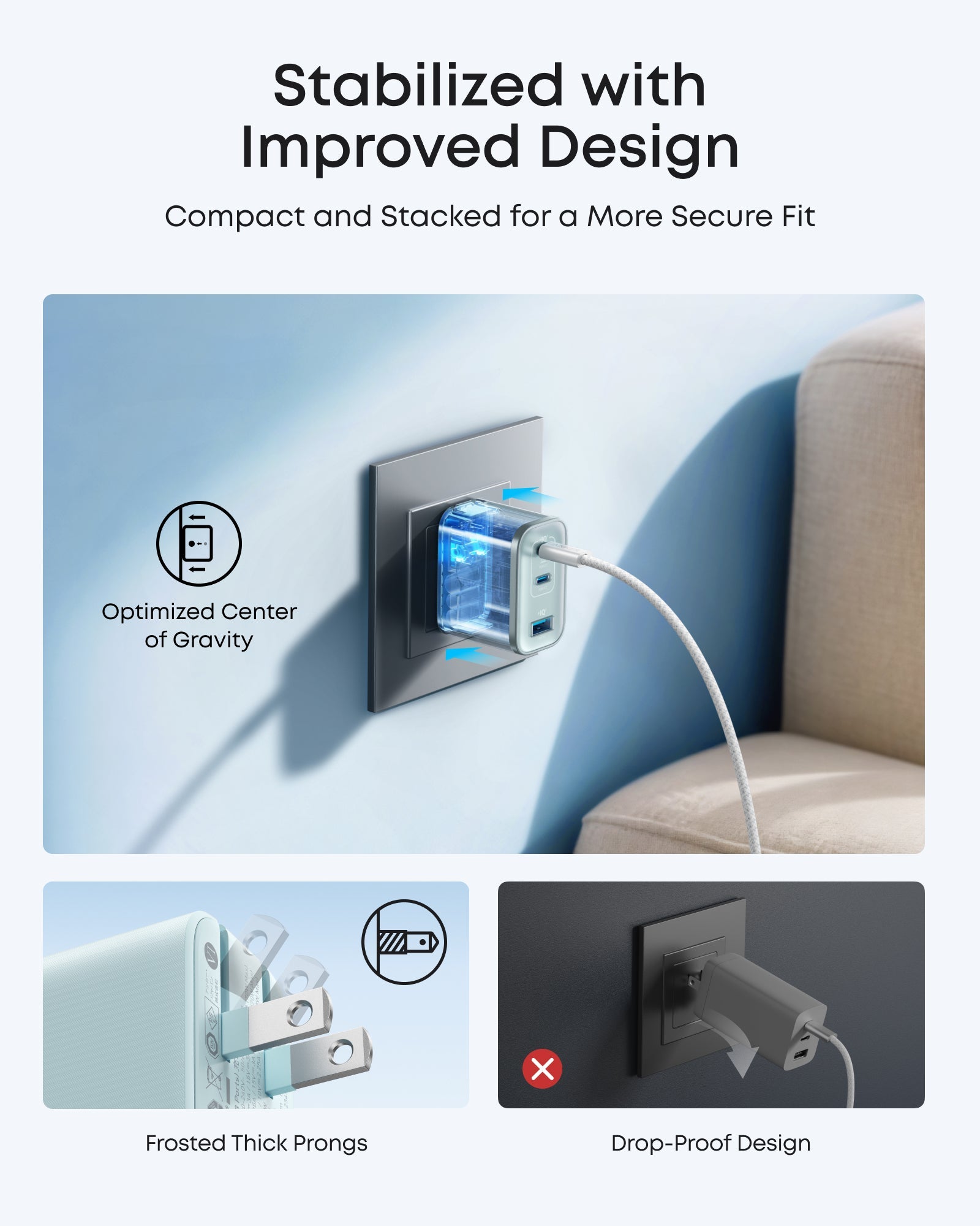 Anker Nano Charger (70W, 3 Ports), view 18