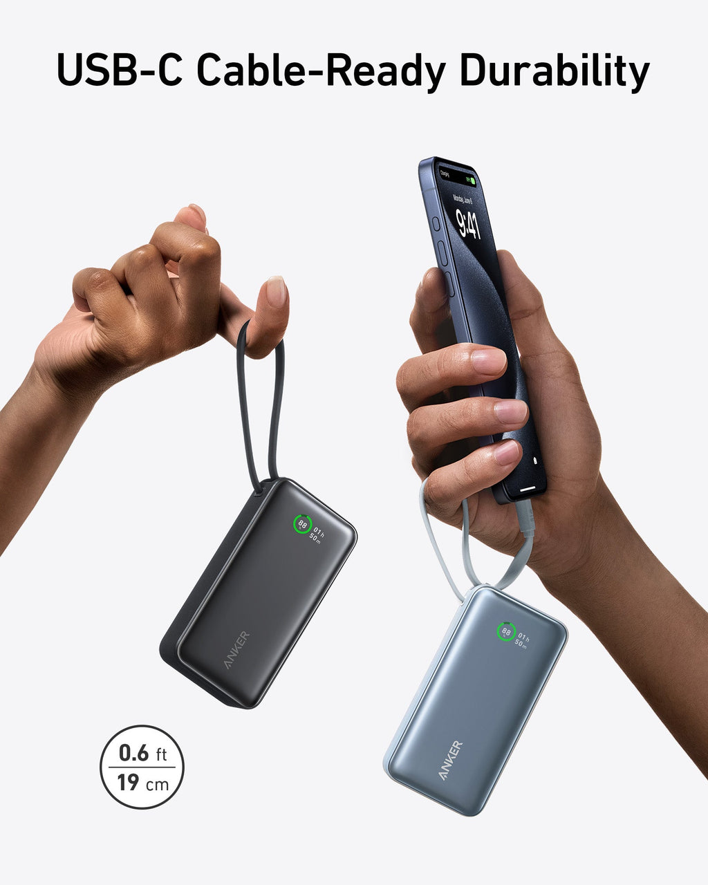 Anker Nano Power Bank (30W, Built-In USB-C Cable), view 21