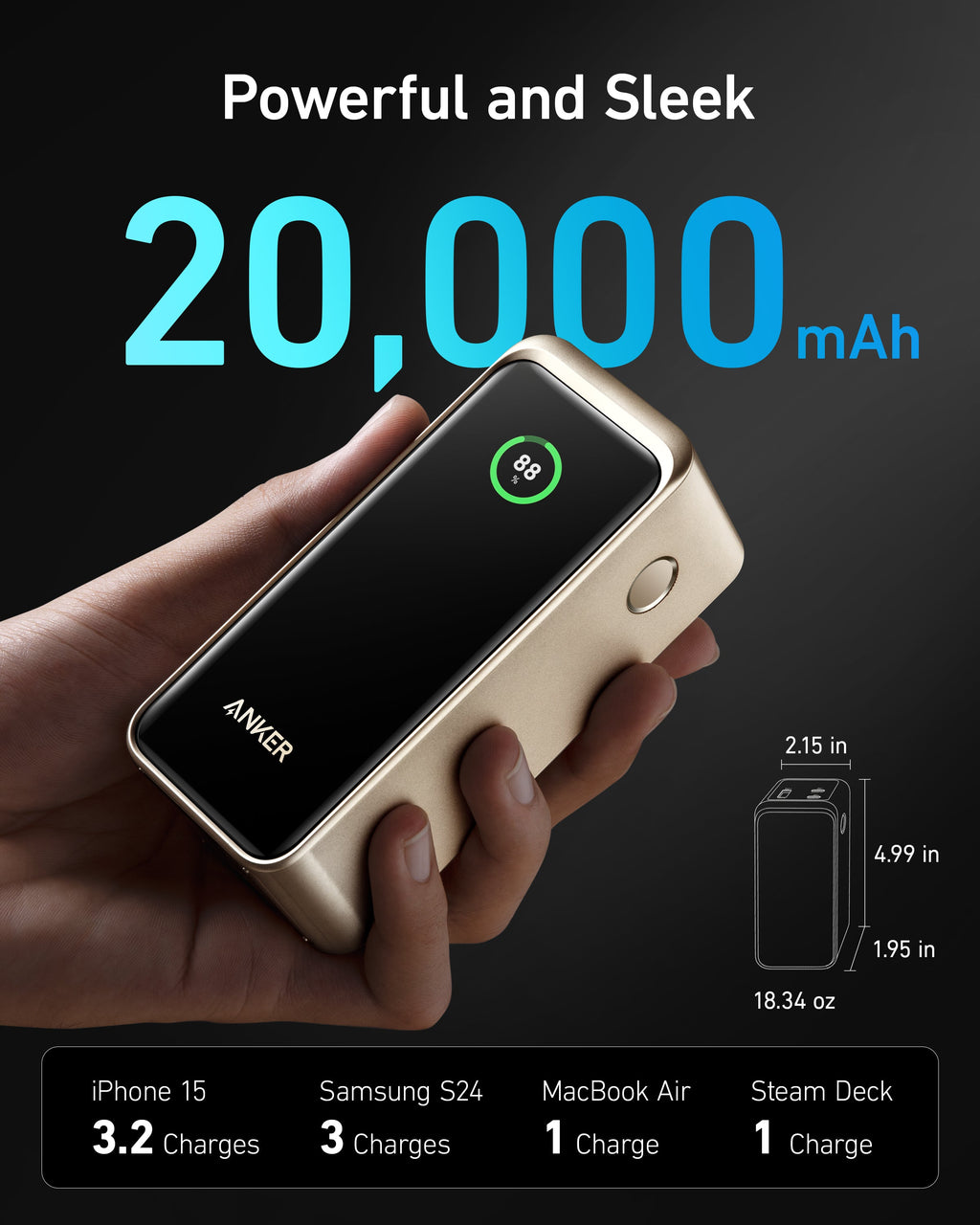Anker Prime Power Bank (20K, 200W), view 10
