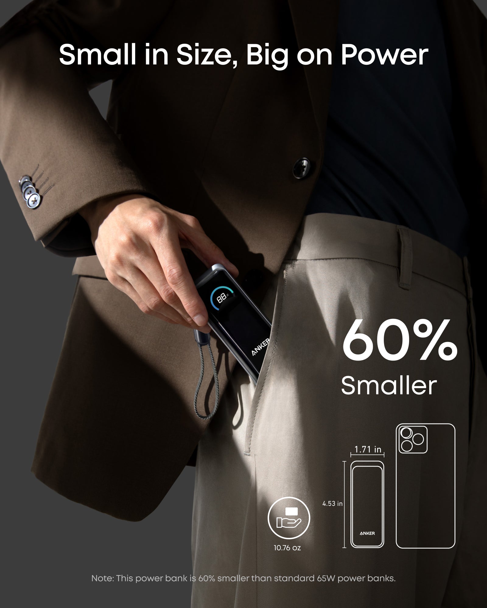Anker Prime Power Bank (9.6K, 65W, Fusion), view 4