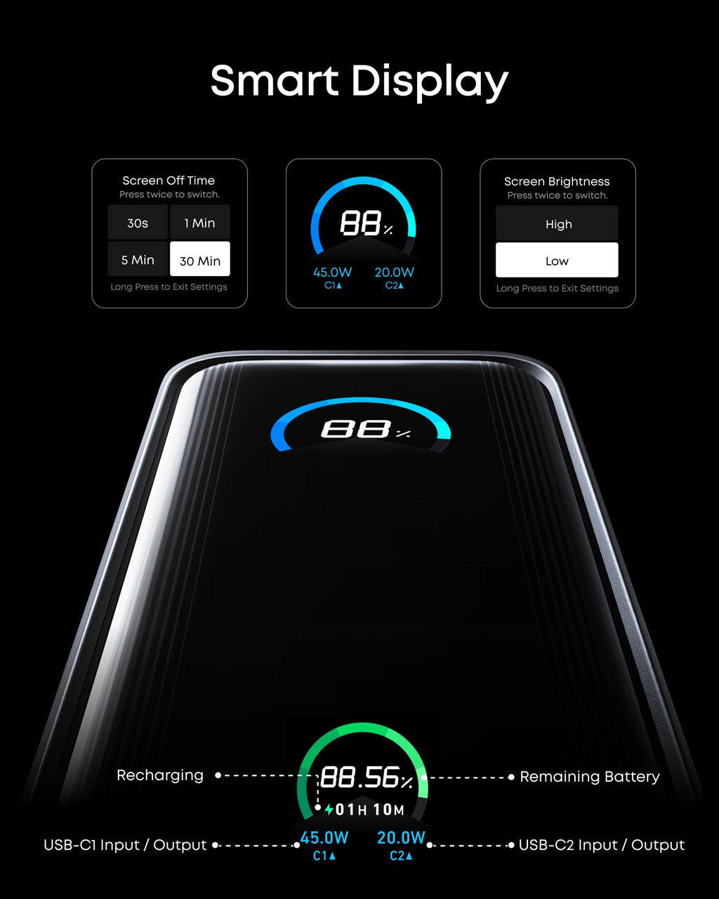 Anker Prime Power Bank (9.6K, 65W, Fusion), view 5