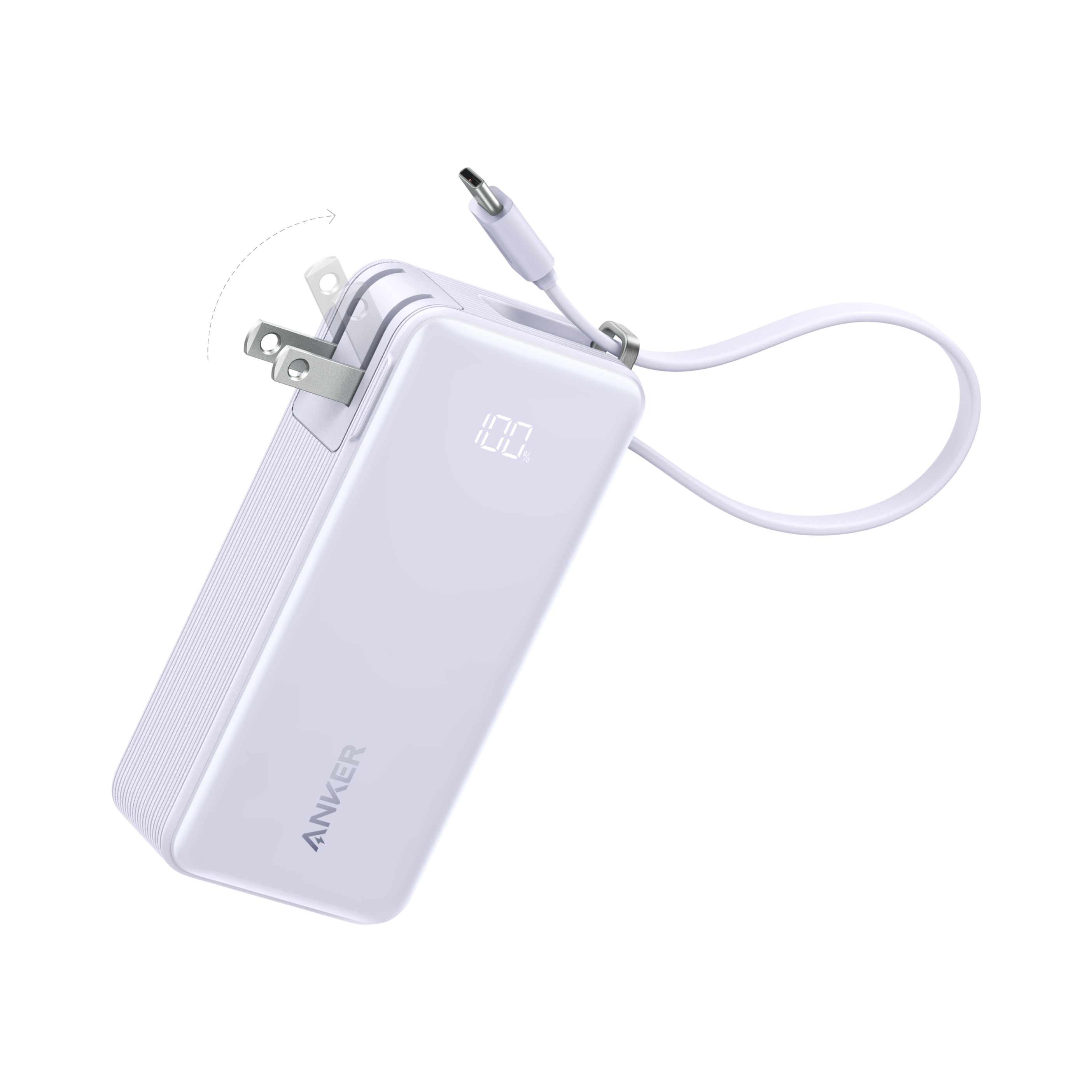 Anker Power Bank (10K, Fusion, Built-In Cable), view 25