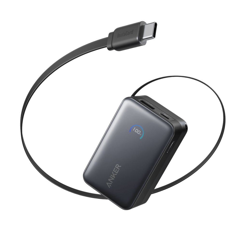 Anker Nano Power Bank (10K, 45W, Built-In Retractable USB-C Cable), view 8