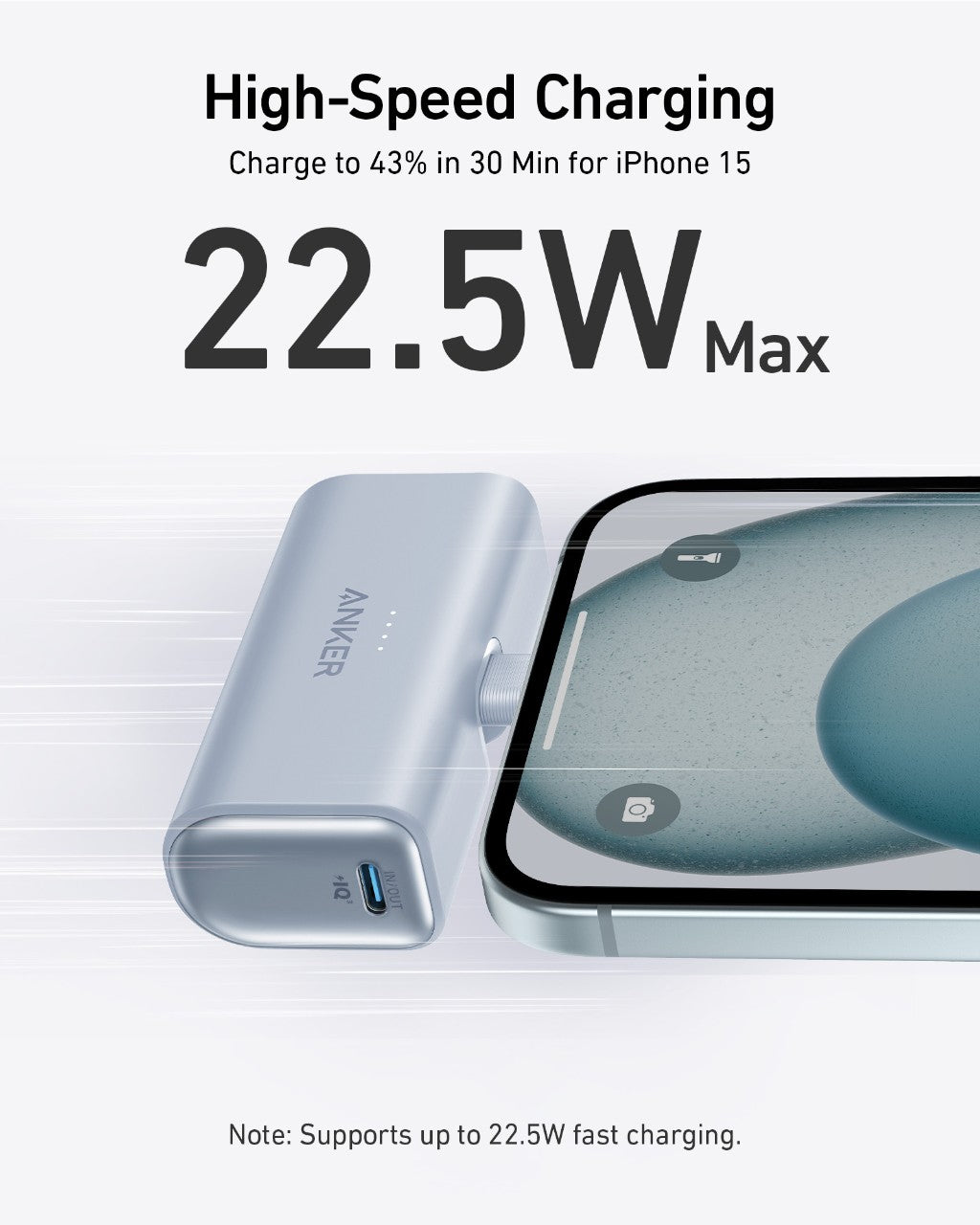 Anker Nano Power Bank (22.5W, Built-In USB-C Connector), view 14