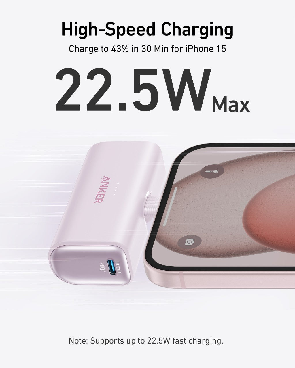 Anker Nano Power Bank (22.5W, Built-In USB-C Connector), view 20