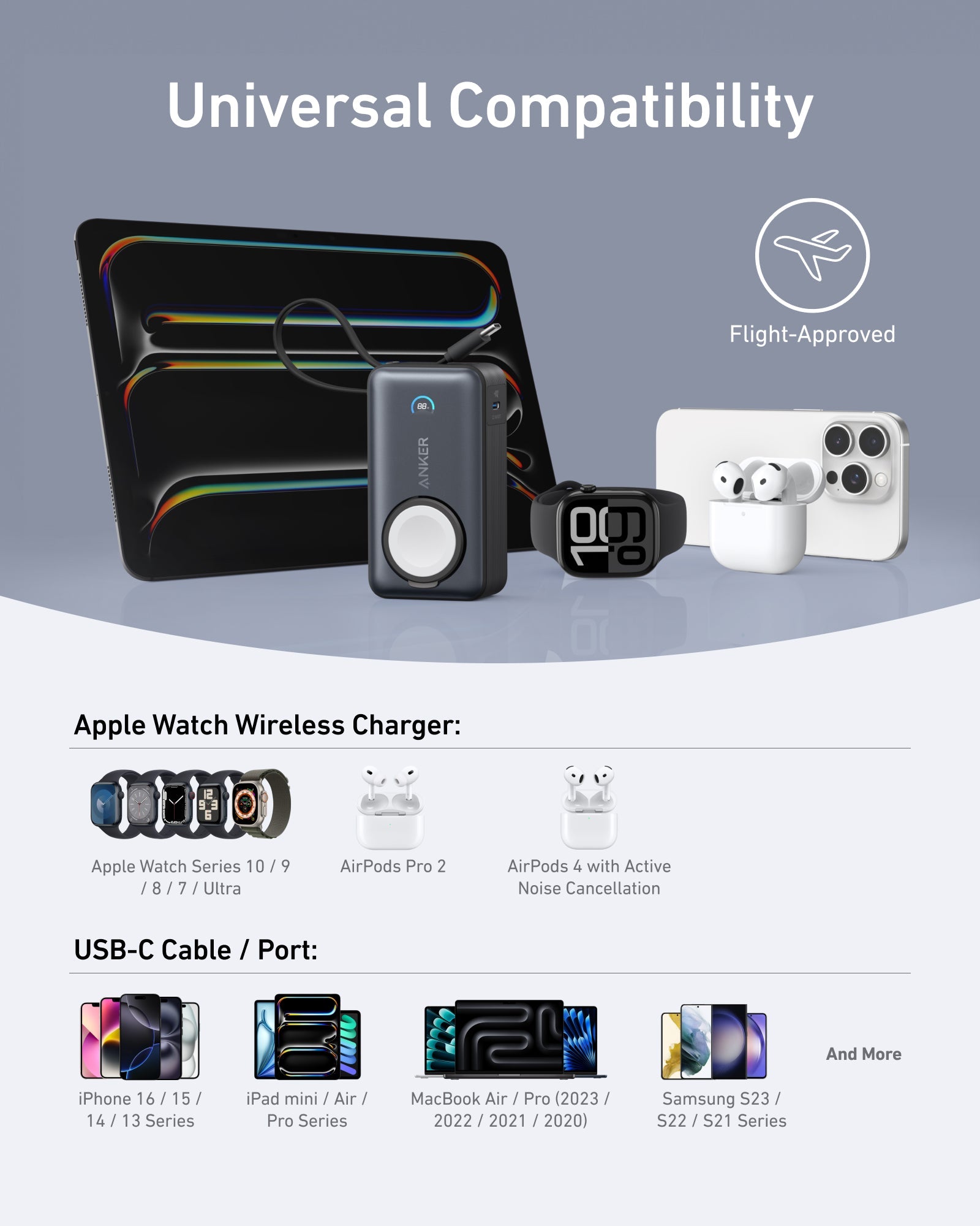 Anker MagGo Power Bank (10K, 35W, For Apple Watch), view 6