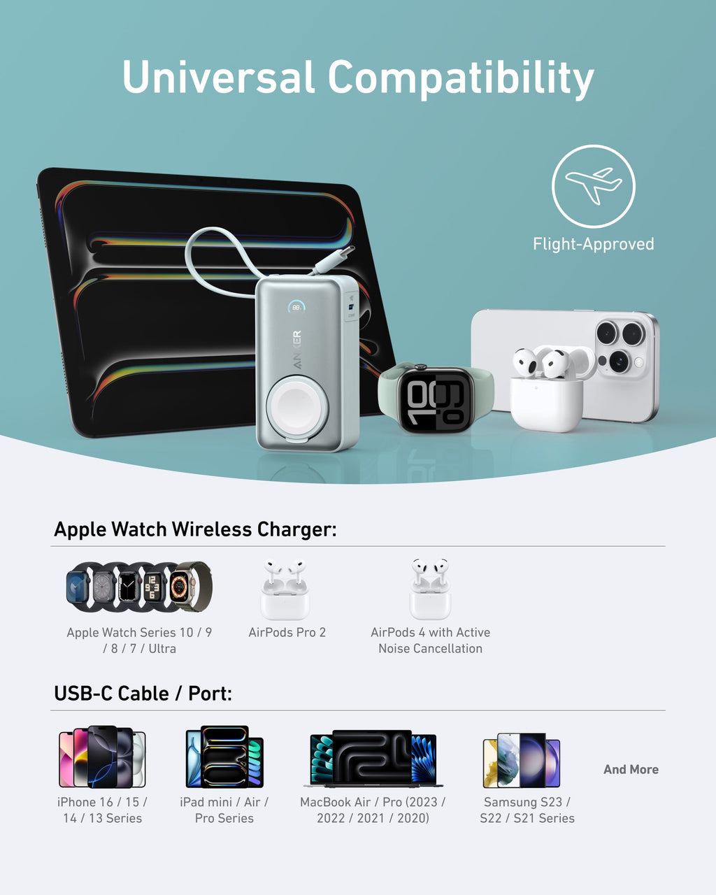 Anker MagGo Power Bank (10K, 35W, For Apple Watch), view 24