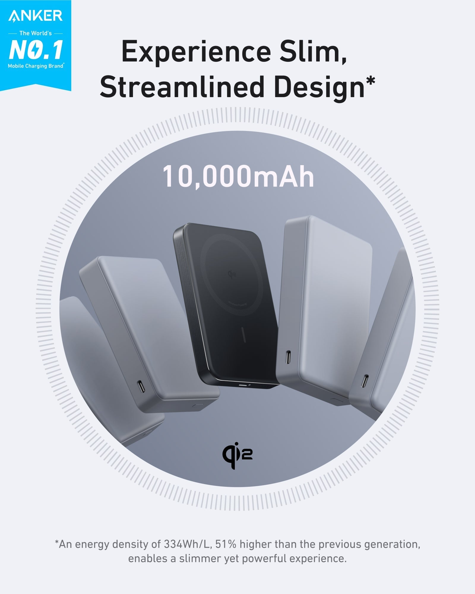 Anker MagGo Power Bank (10K, Slim), view 2
