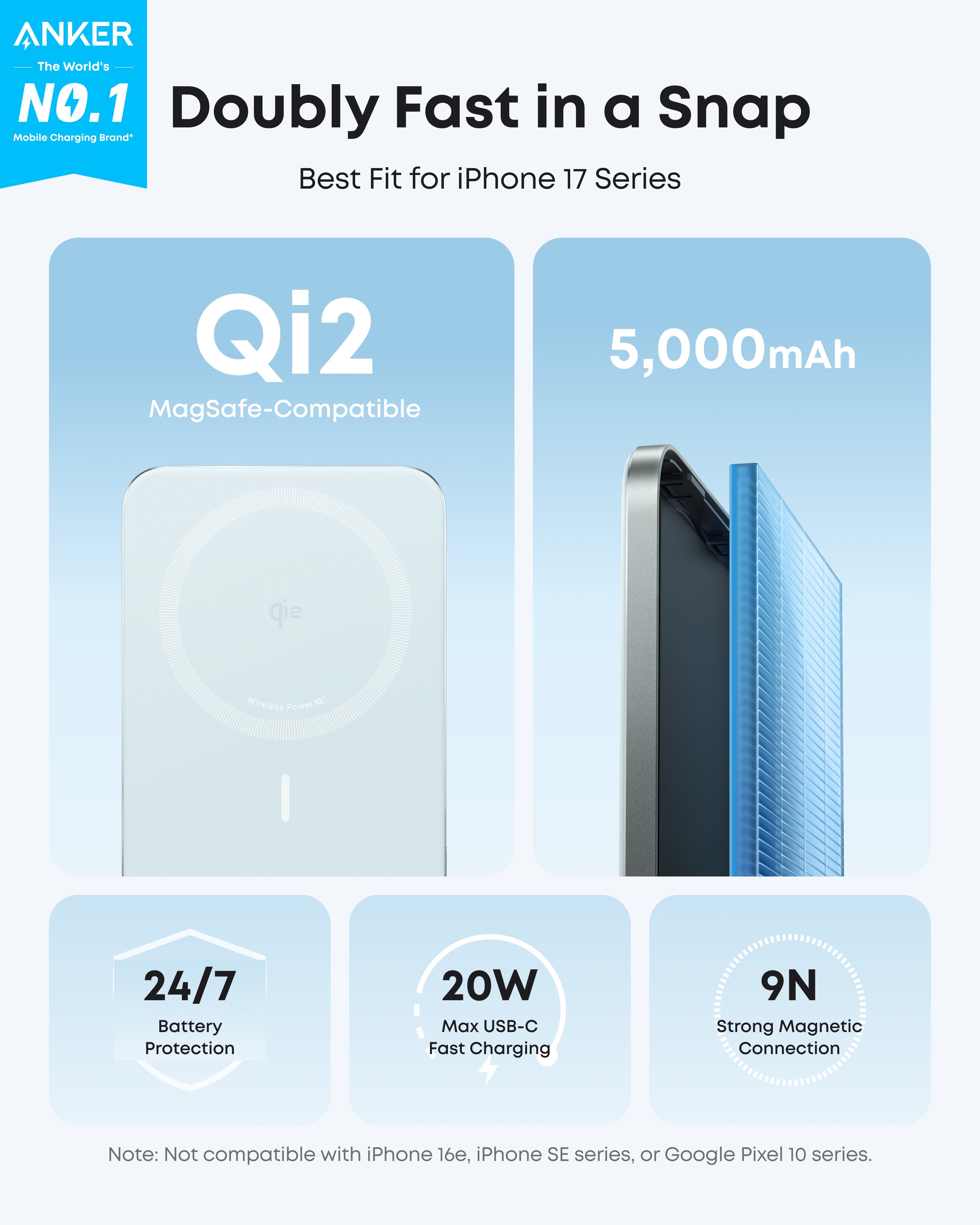 Anker Nano Power Bank (5K, MagGo, Slim), view 14