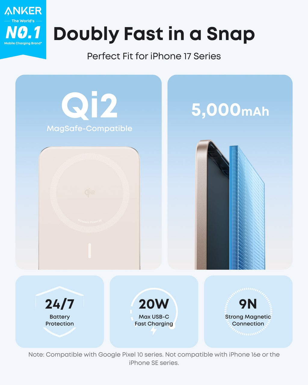 Anker Nano Power Bank (5K, MagGo, Slim), view 20