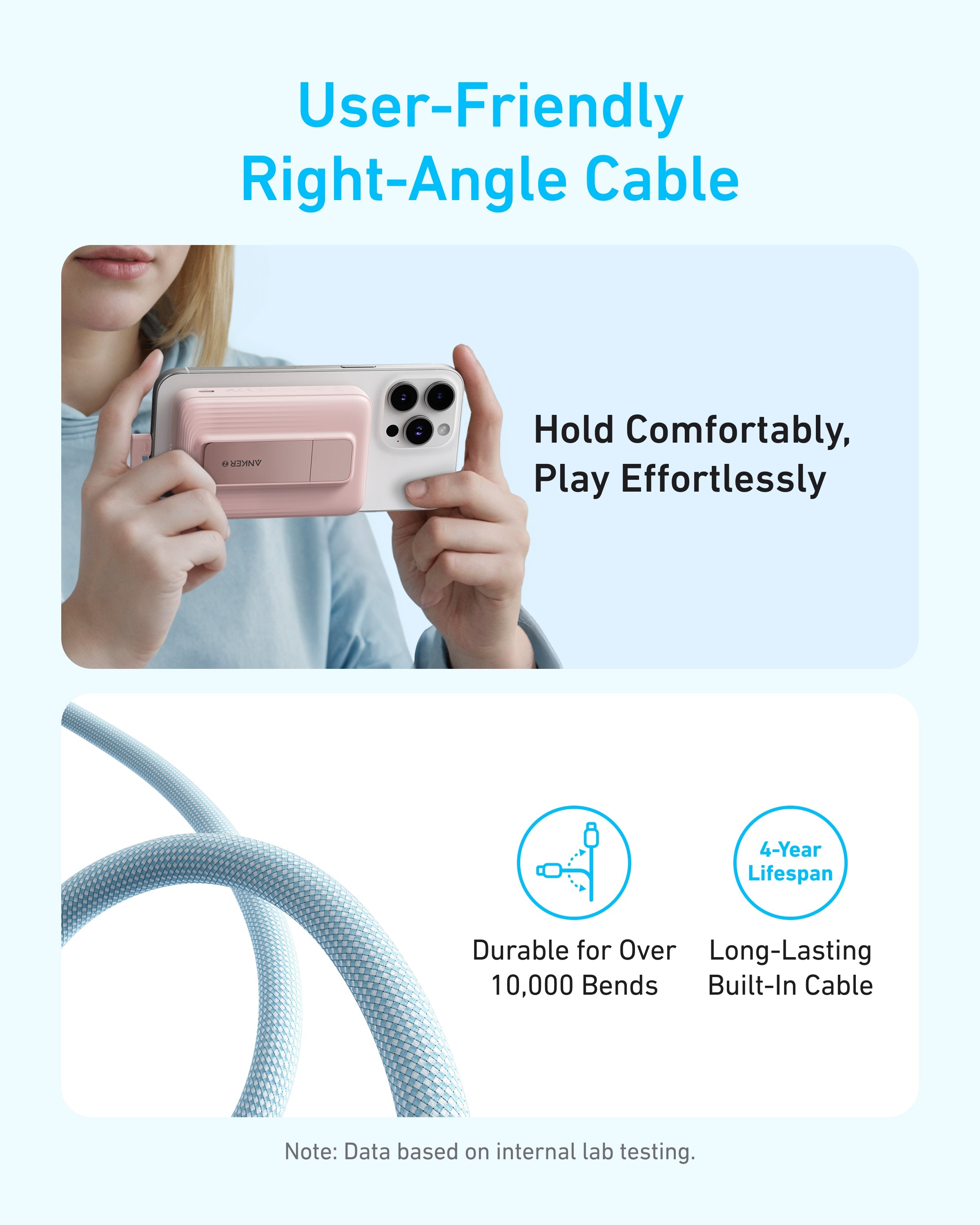 Anker Zolo Magnetic Power Bank (10K, 30W, Built-in USB-C Cable), view 5