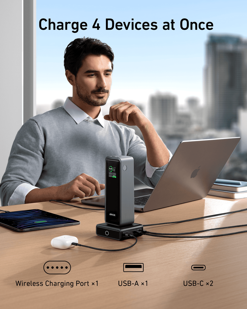Anker 100W Charging Base for Anker Prime Power Bank, view 5