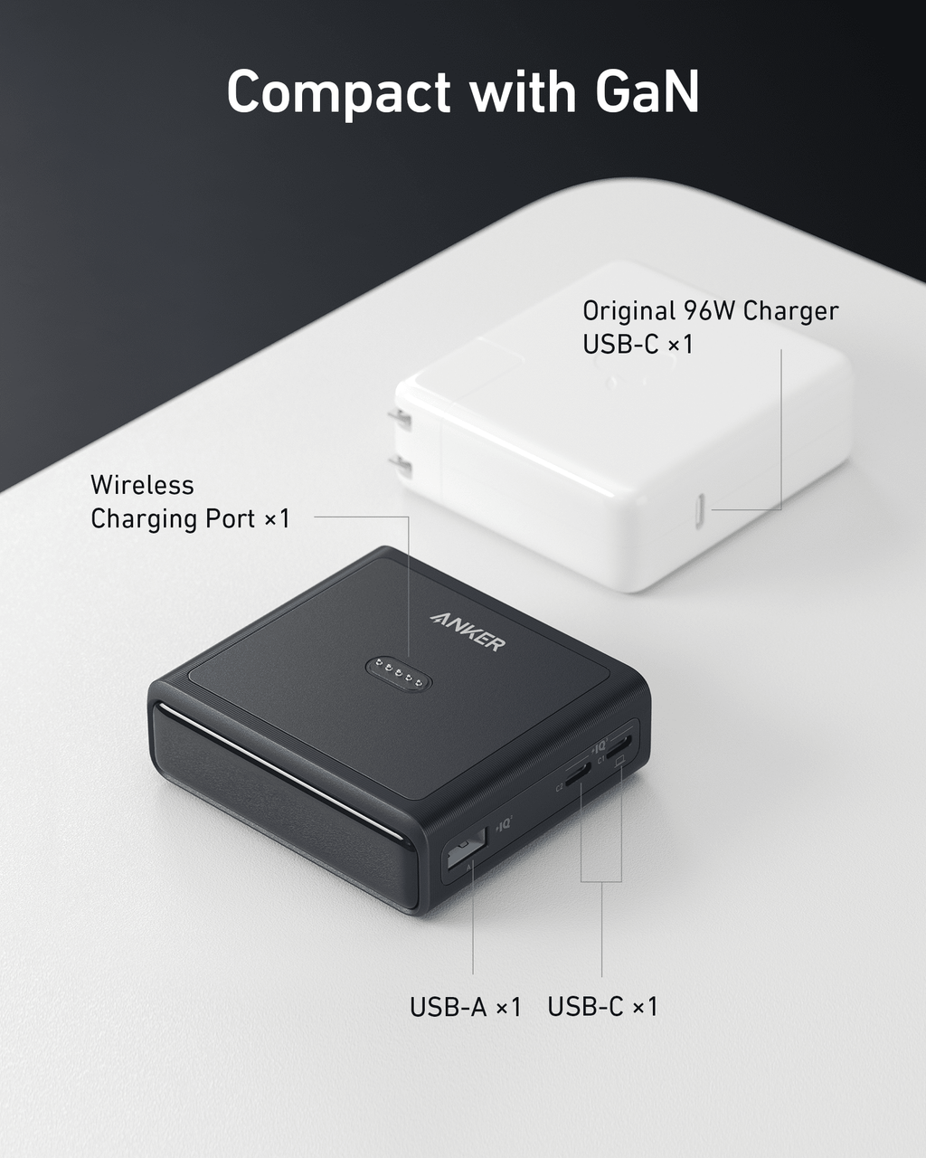 Anker 100W Charging Base for Anker Prime Power Bank, view 6