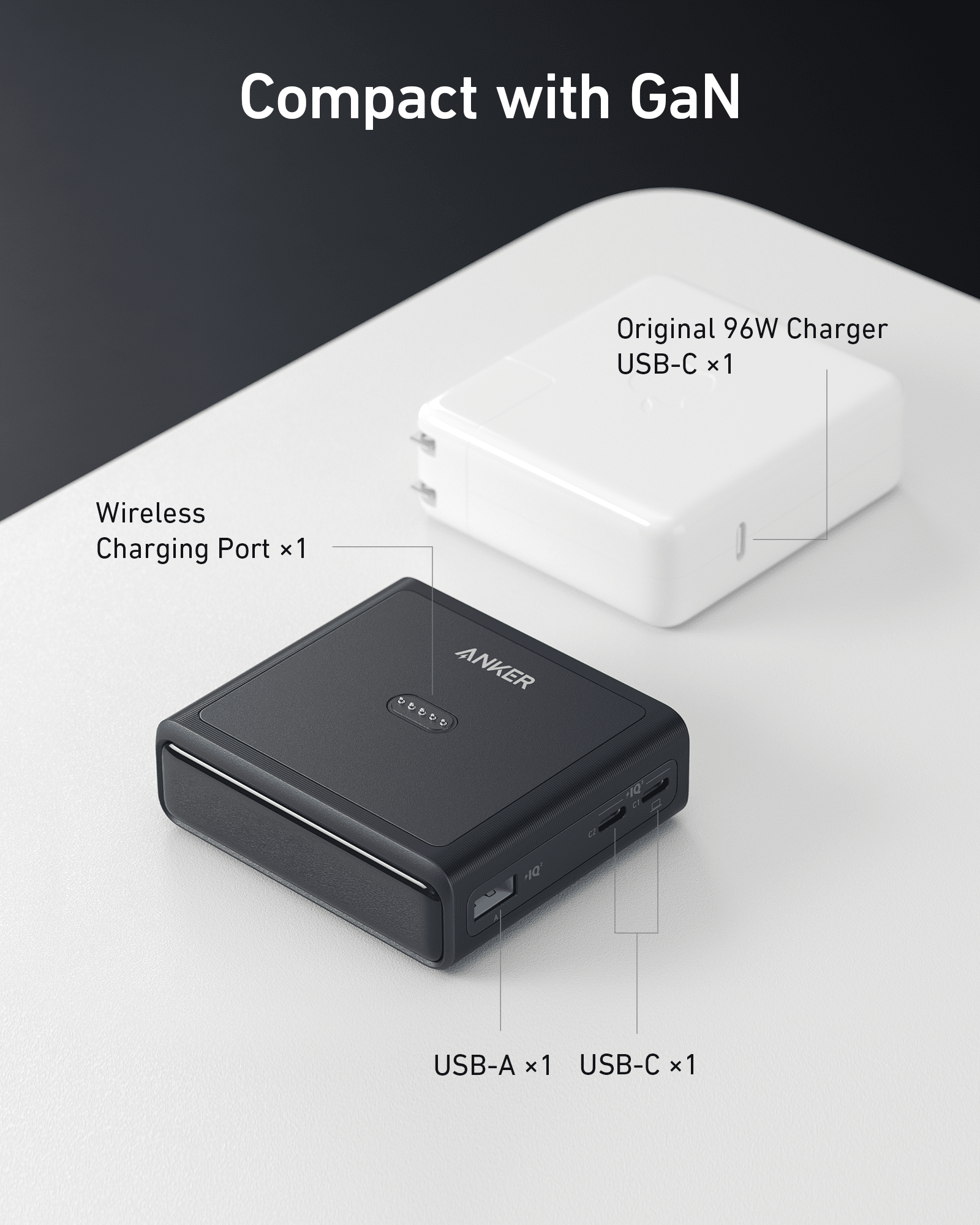 Anker 100W Charging Base for Anker Prime Power Bank, view 6