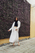profile-nyc LINA BELTED SKIRT IN IVORY — main product shot