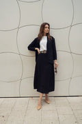 profile-nyc LINA BELTED SKIRT IN BLACK — main product shot