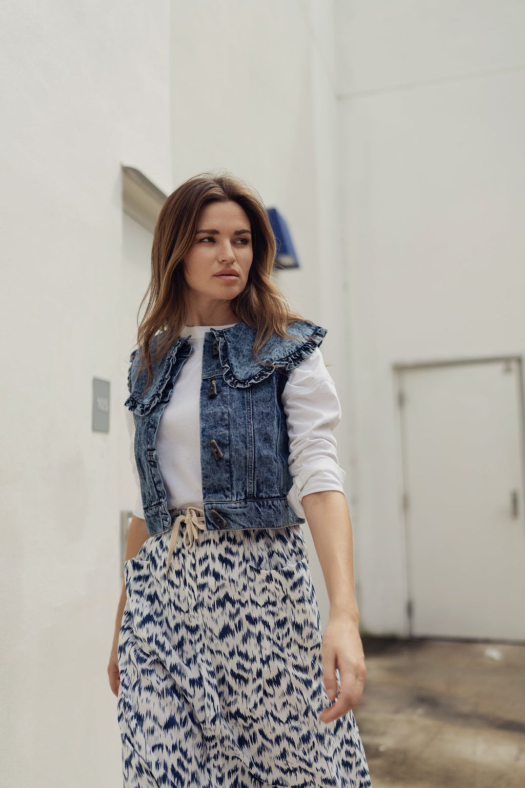 profile-nyc DENIM VEST — main product shot