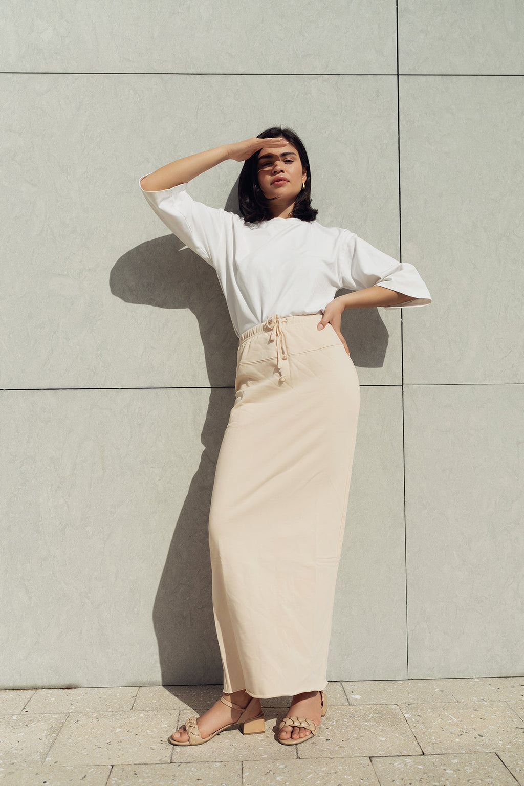profile-nyc STRAIGHT JERSEY SKIRT — main product shot