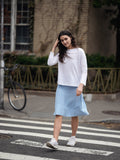 profile-nyc KNIT SEAM SKIRT — detail close-up