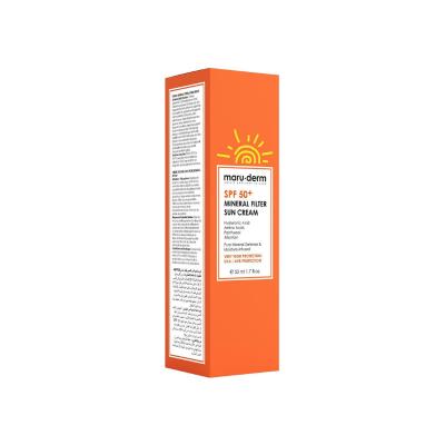 Maruderm Mineral Sunscreen Cream SPF 50+ - Natural Sun Protection for Sensitive Skin, Vegan & Non-Irritating