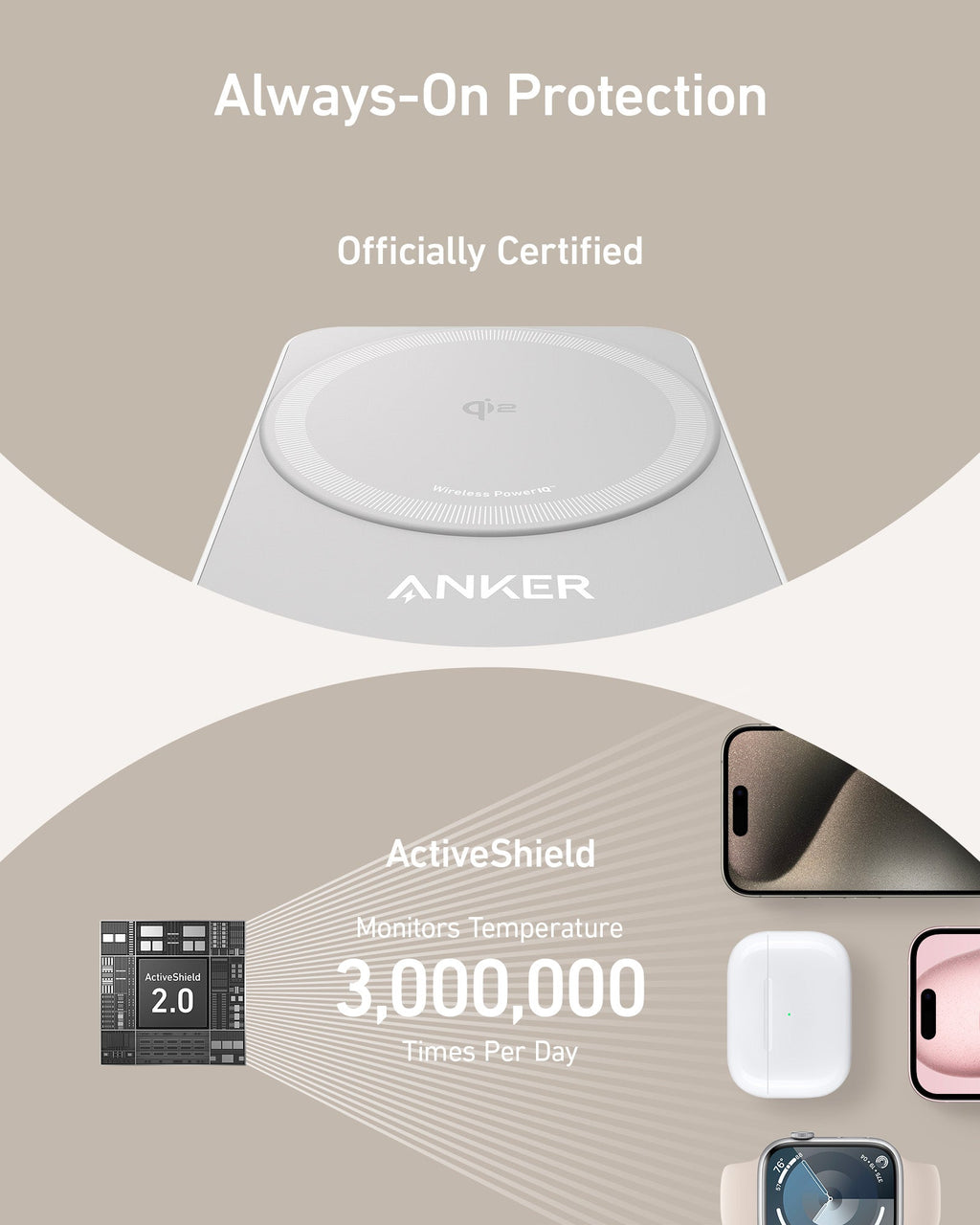 Anker MagGo Wireless Charging Station (Foldable 3-in-1), view 7