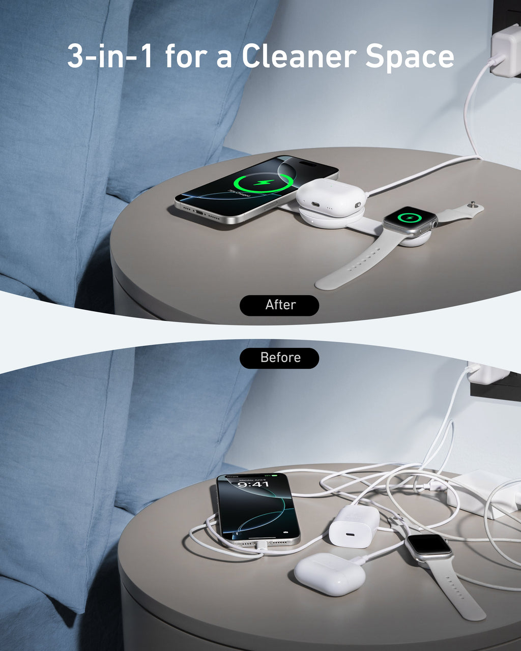 Anker MagGo Wireless Charging Station (3-in-1, Foldable Pad), view 13