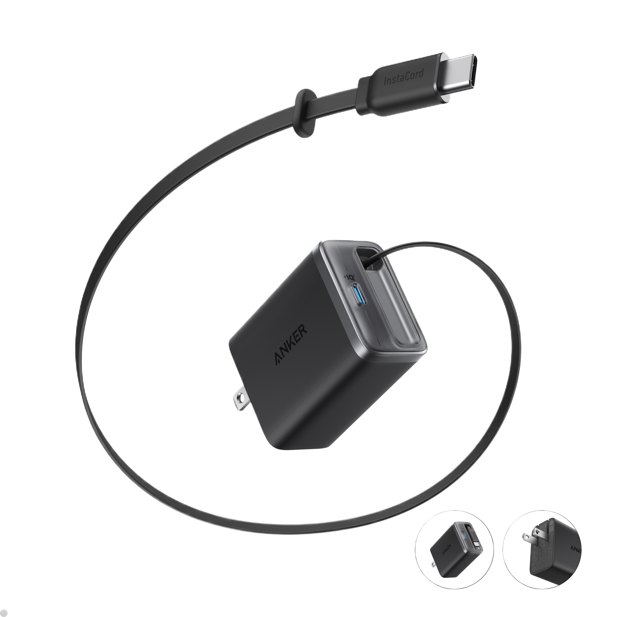 Anker Nano Charger (35W, Built-In Retractable USB-C Cable), view 7