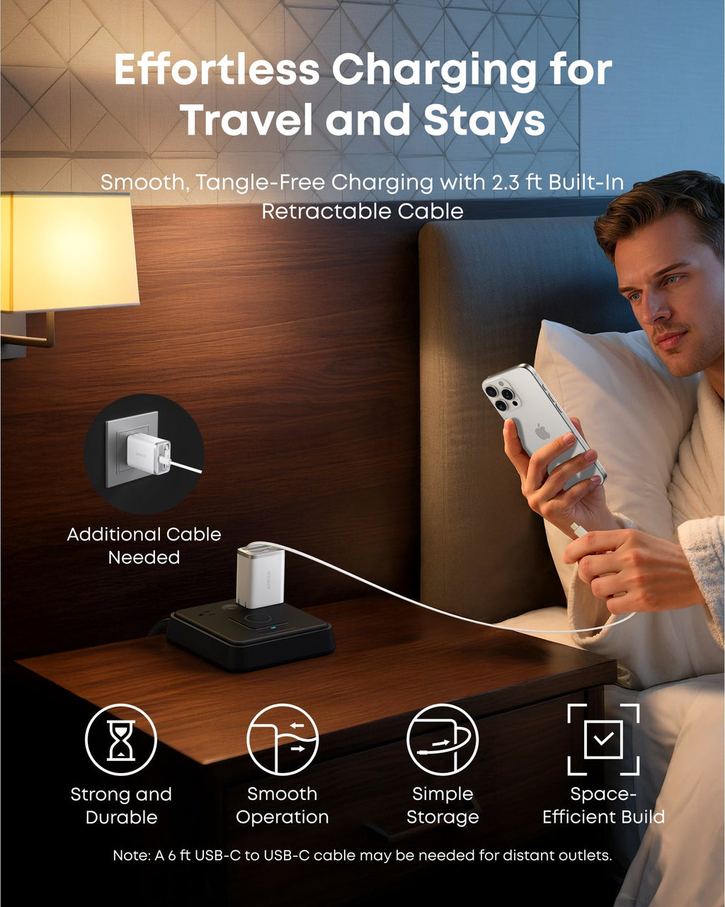 Anker Nano Charger (35W, Built-In Retractable USB-C Cable), view 5