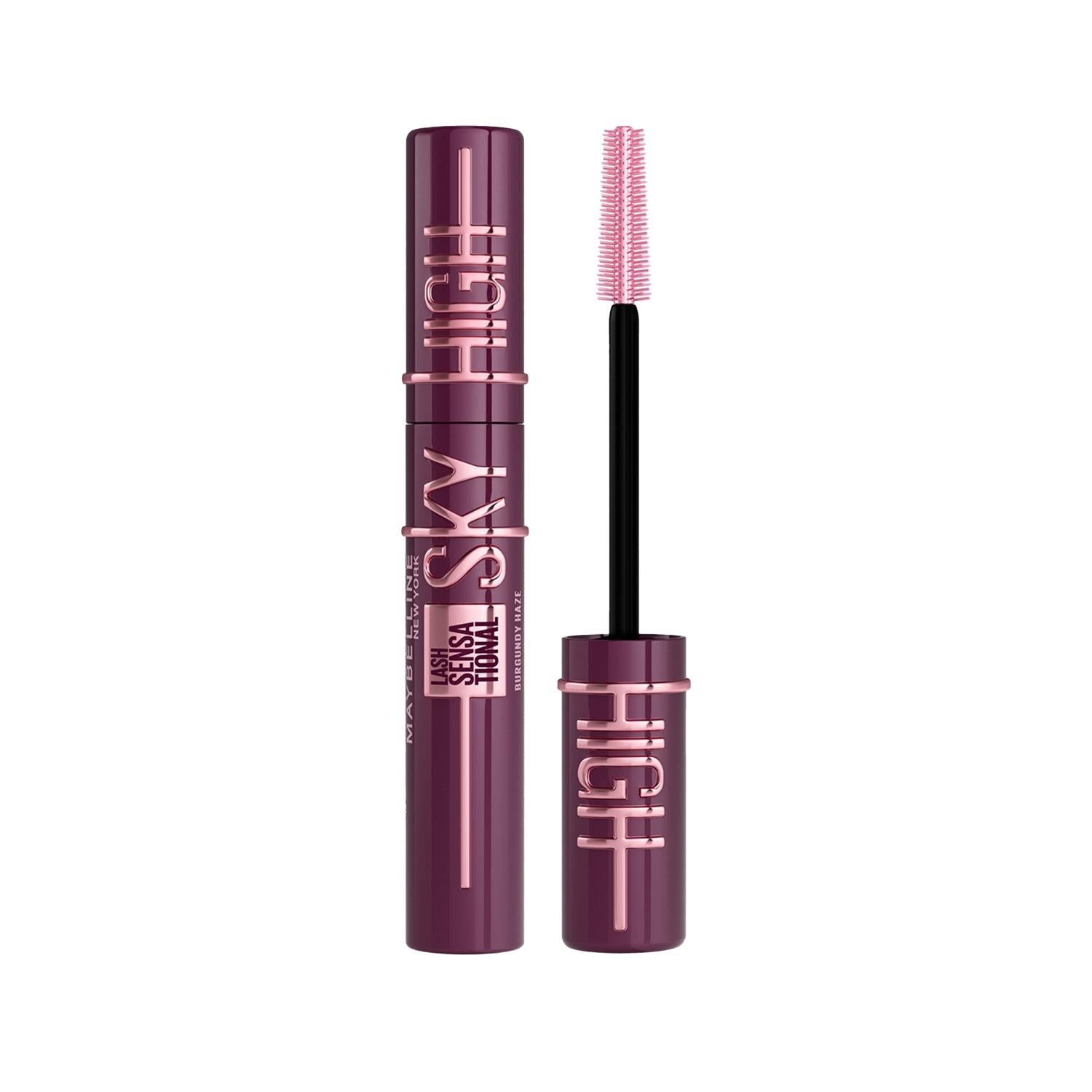 Maybelline Lash Sensational Sky High Burgundy Haze Mascara: Volumizing & Lengthening Colored Mascara for Dramatic Eye Makeup