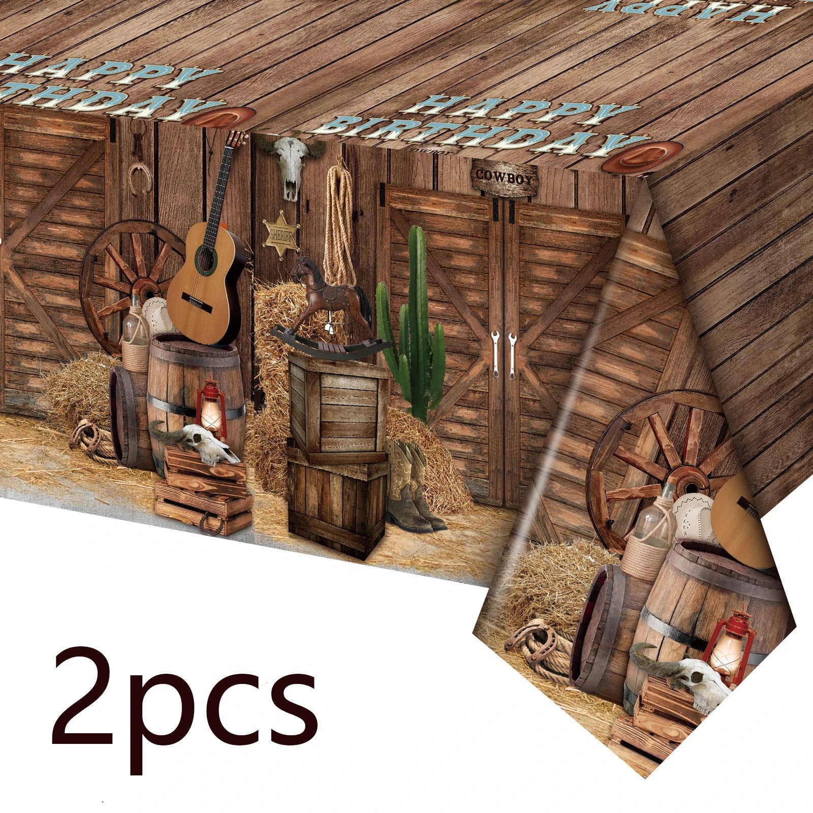 Perfecsy Western Tablecloths Its Me Hi Im The Birthday ts Me Party Supplies Cowboy Party Decorations Music Birthday Party Dec