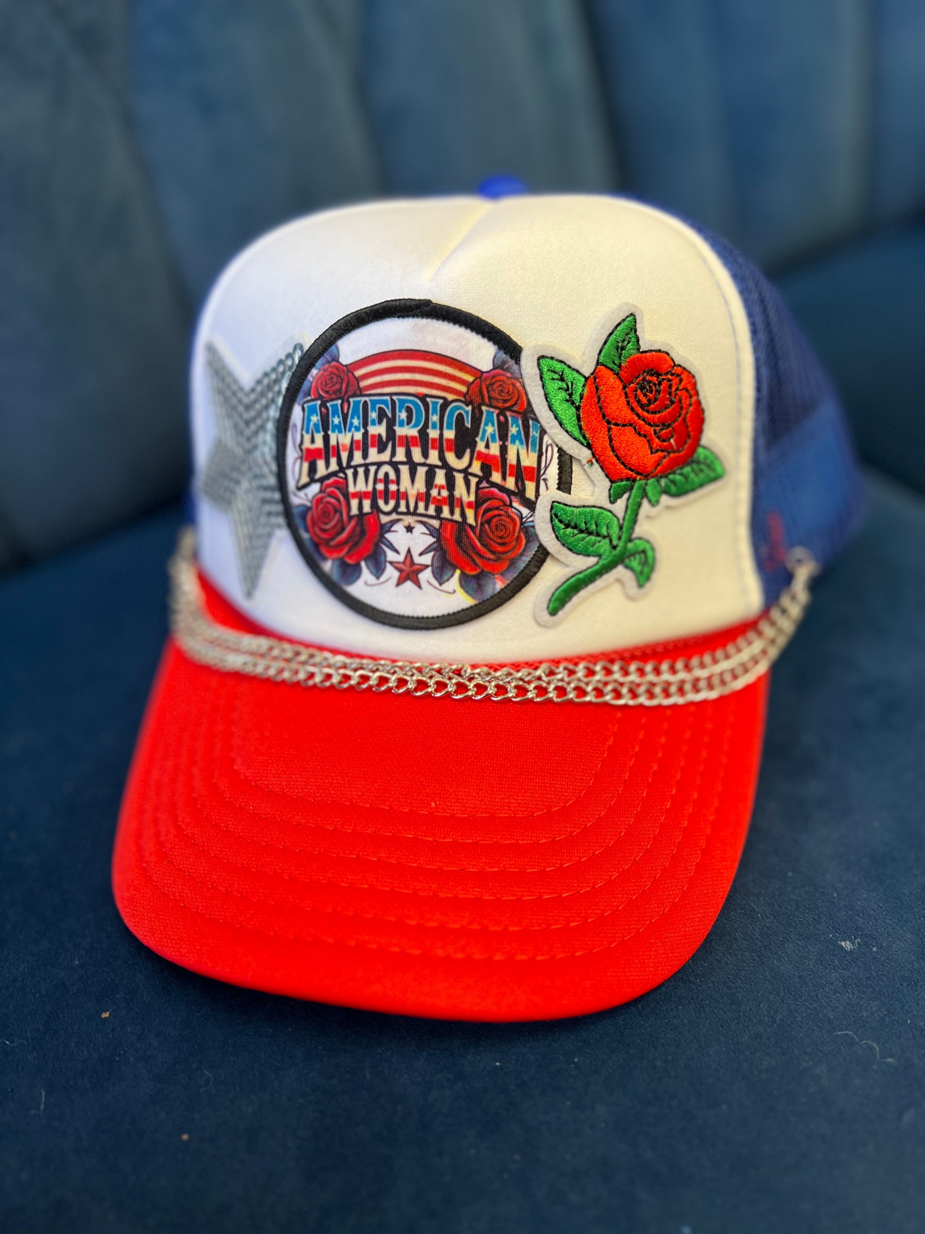 Pretty Little Patriot Pretty Little Patriot American Woman Patch Hat -clearance — product category context