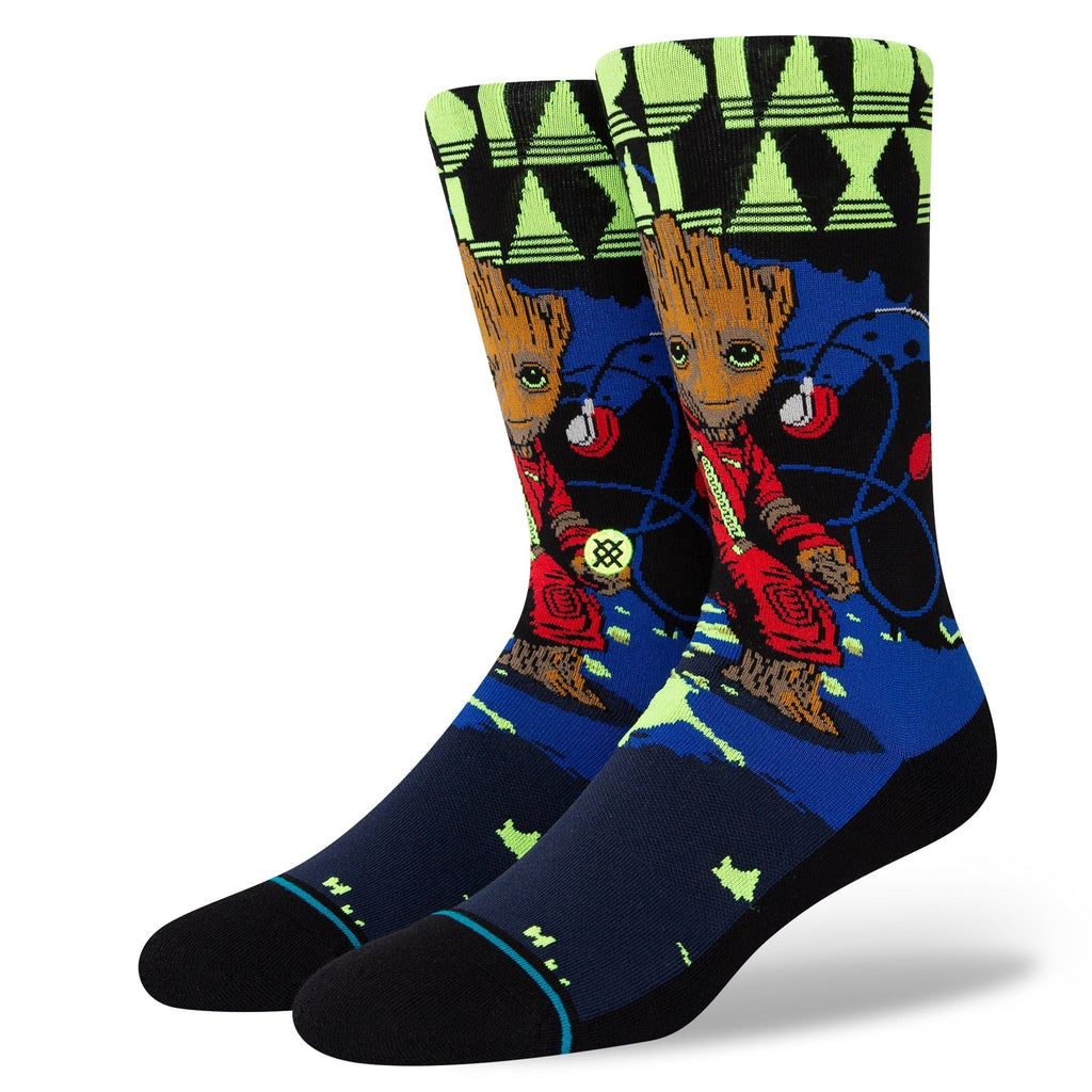 Stance Groot Jams Crew Socks - Black by Skates USA