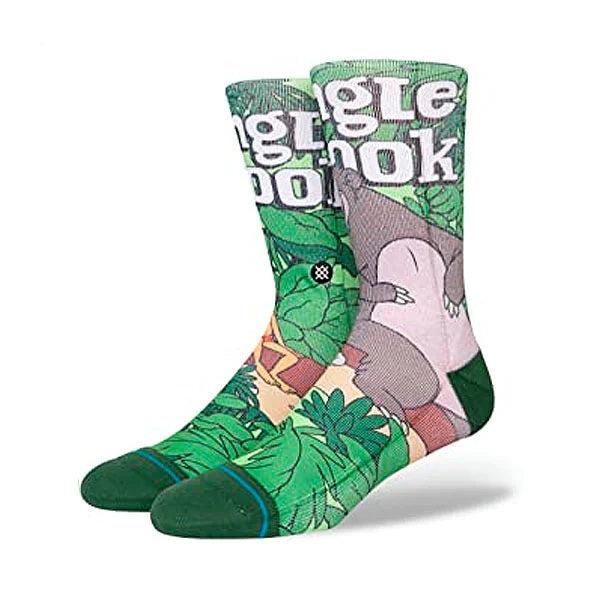 Stance Jungle Book By Travis Crew Socks - Green by Skates USA