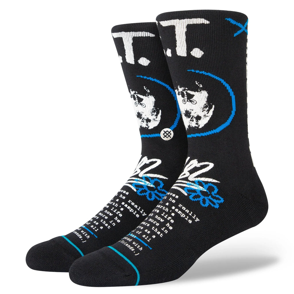 Stance E.T. Extra Terrestrial Crew Socks - Black by Skates USA