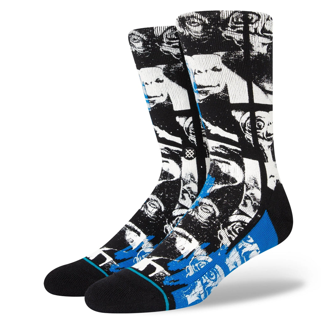 Stance E.T. Phone Home Crew Socks - Black by Skates USA
