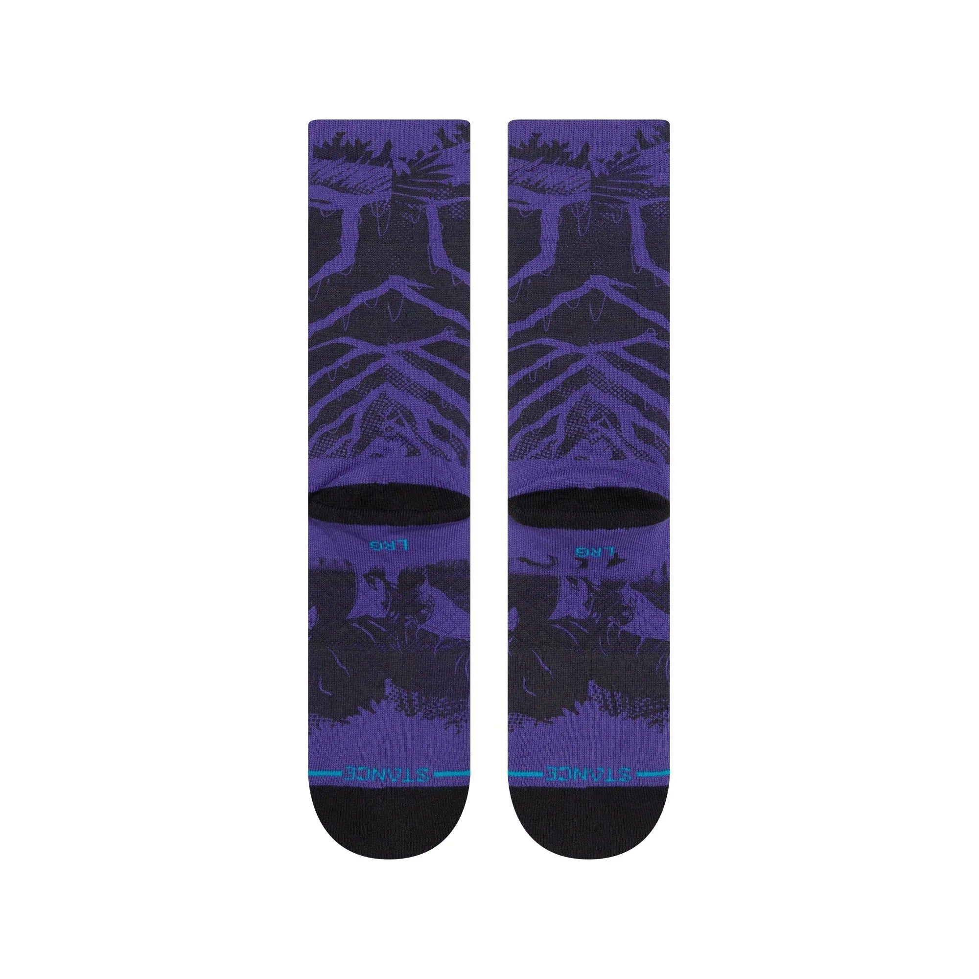 Stance Black Panther Yibambe Kids Crew Socks - Purple