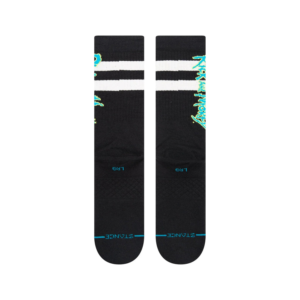 Stance Rick And Morty Crew Socks - Black, alternate view