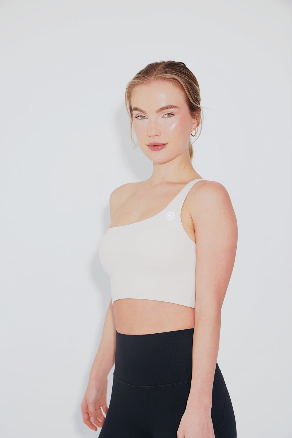 KIMITH BRAND I Am Wise Tie up Bra in Ivory — detail close-up