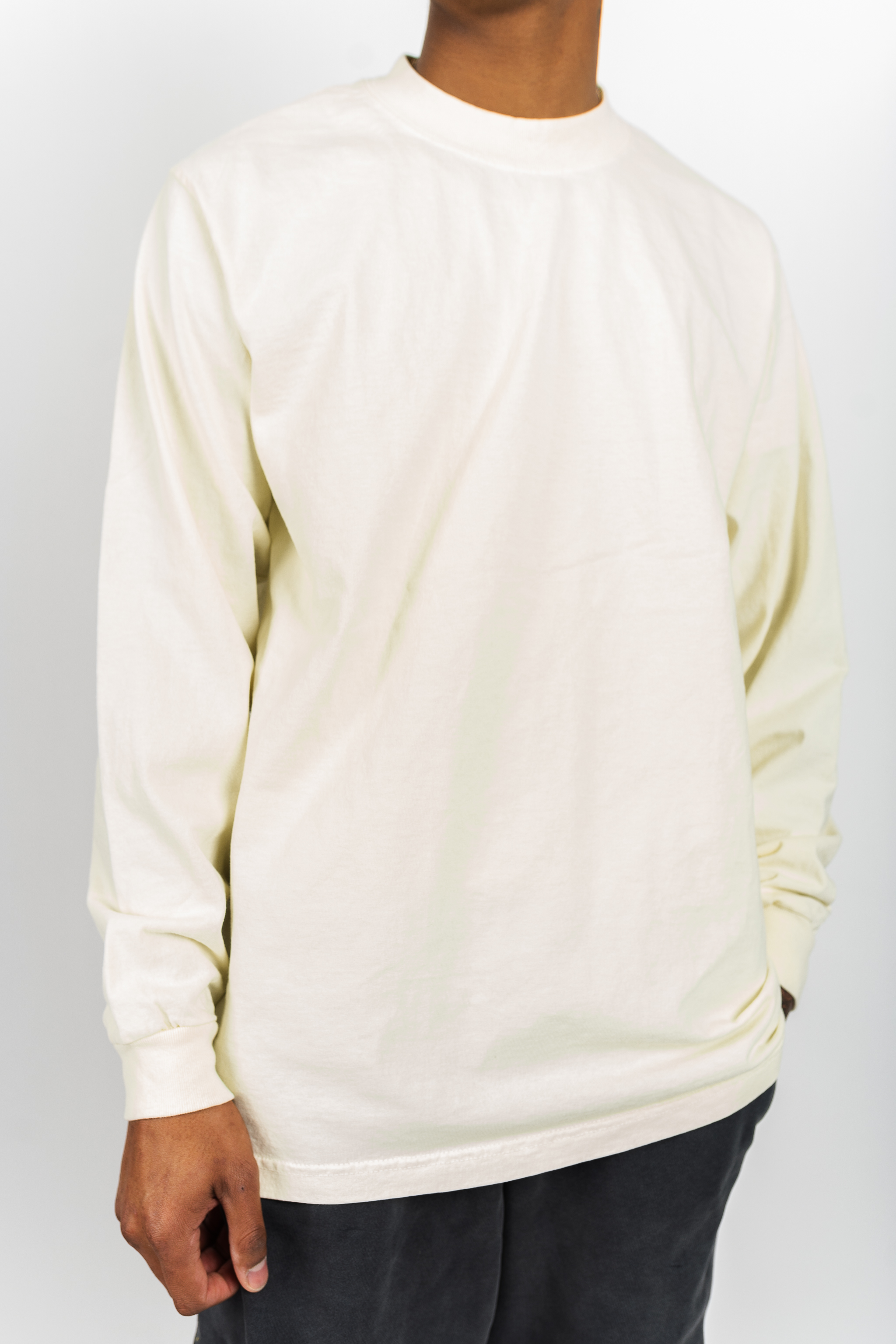 Superline Long Sleeve Garment Dye Max Heavyweight Shirt — detail shot 11