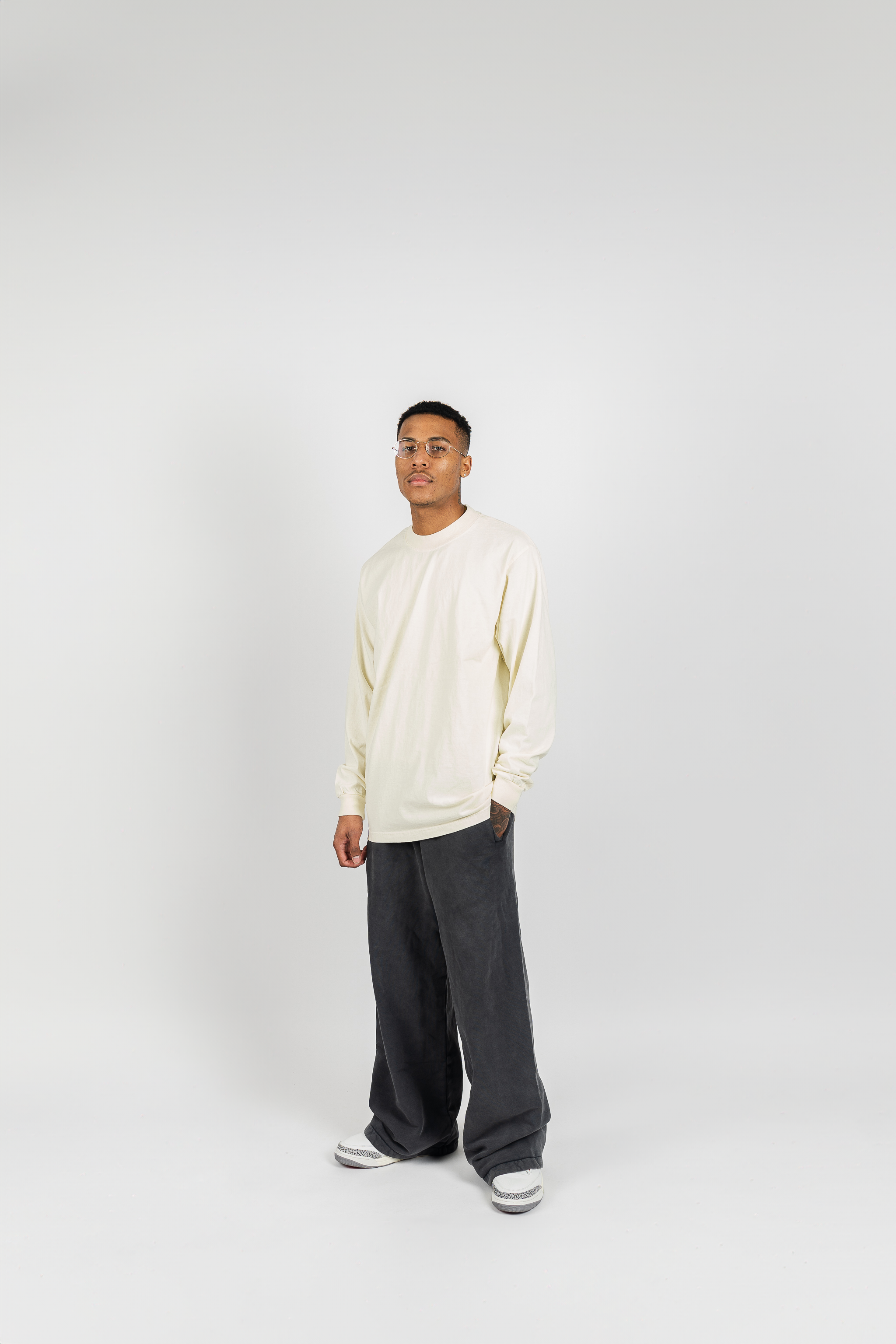 Superline Long Sleeve Garment Dye Max Heavyweight Shirt — detail shot 13