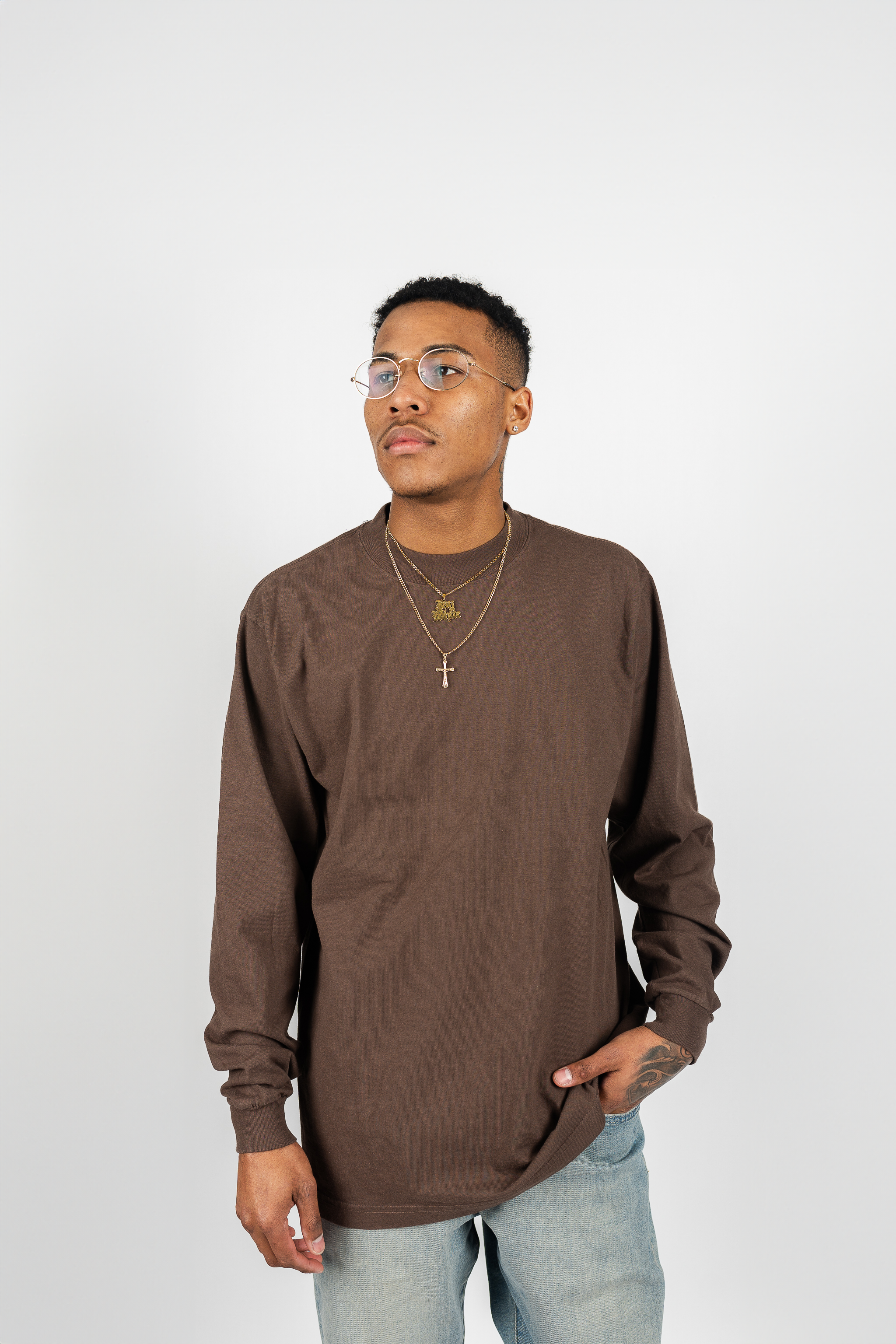 Superline Long Sleeve Garment Dye Max Heavyweight Shirt — detail shot 15