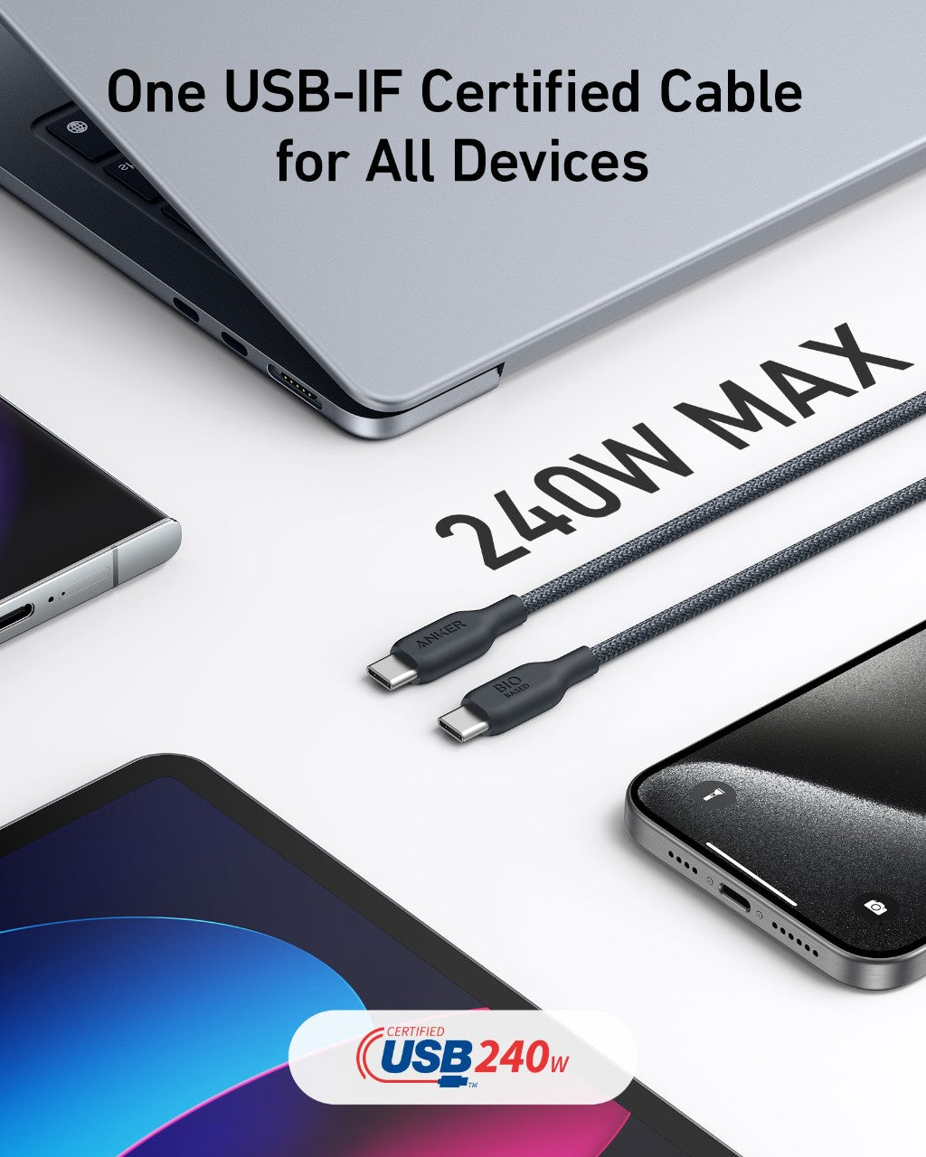 Anker <b>543</b> USB-C to USB-C Cable (Bio-Braided), view 15