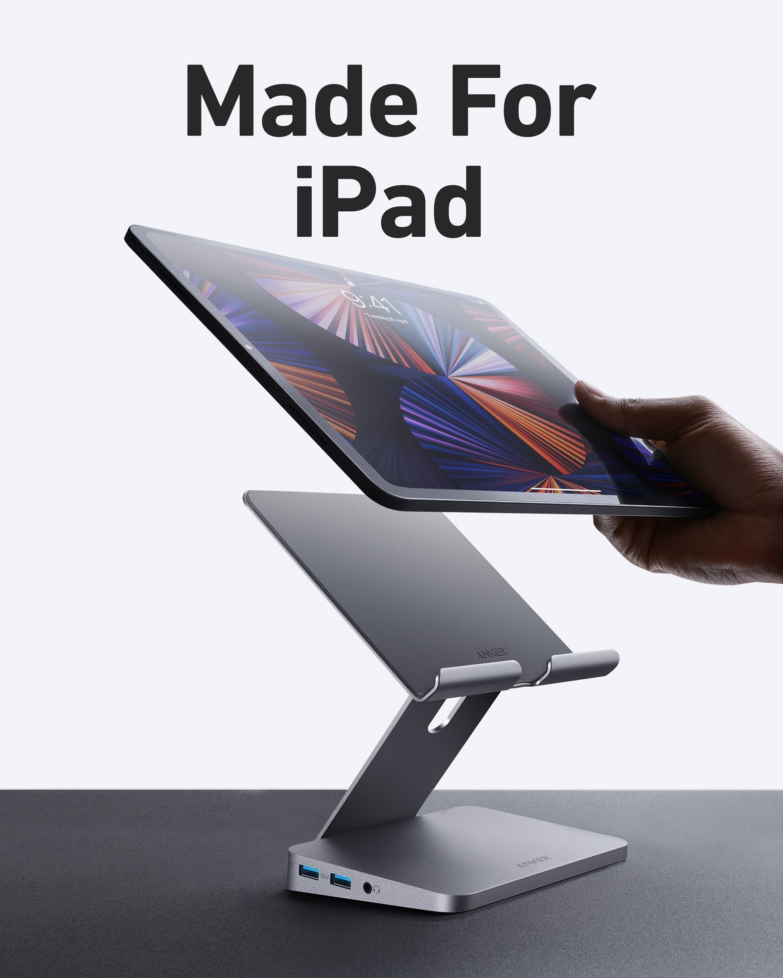 Anker <b>551</b> USB-C Hub (8-in-1, Tablet Stand), view 2