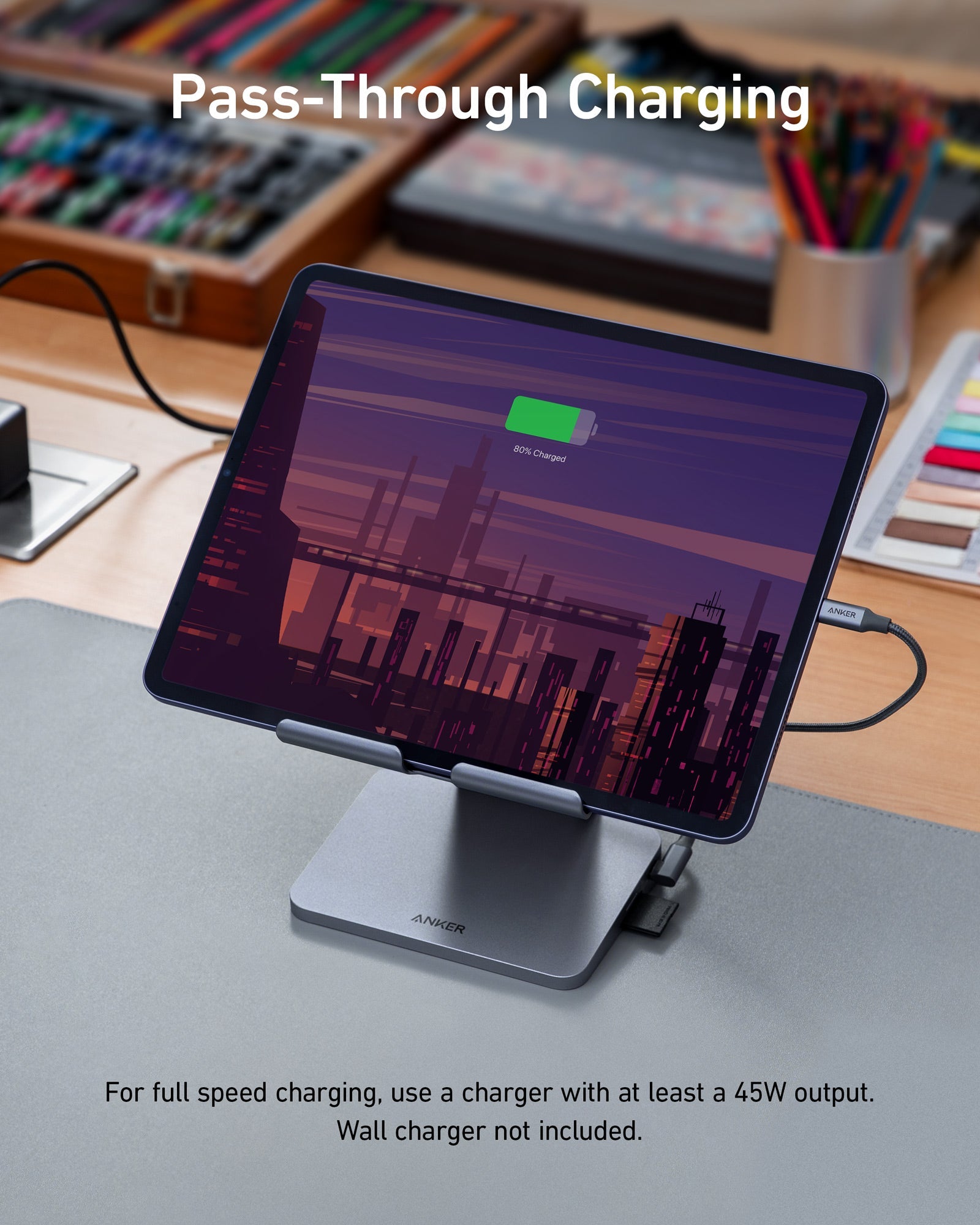 Anker <b>551</b> USB-C Hub (8-in-1, Tablet Stand), view 4