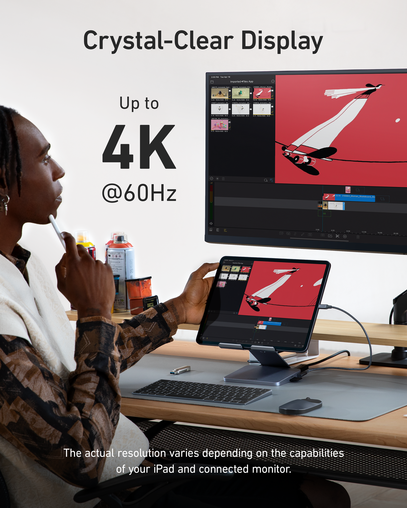 Anker <b>551</b> USB-C Hub (8-in-1, Tablet Stand), view 5