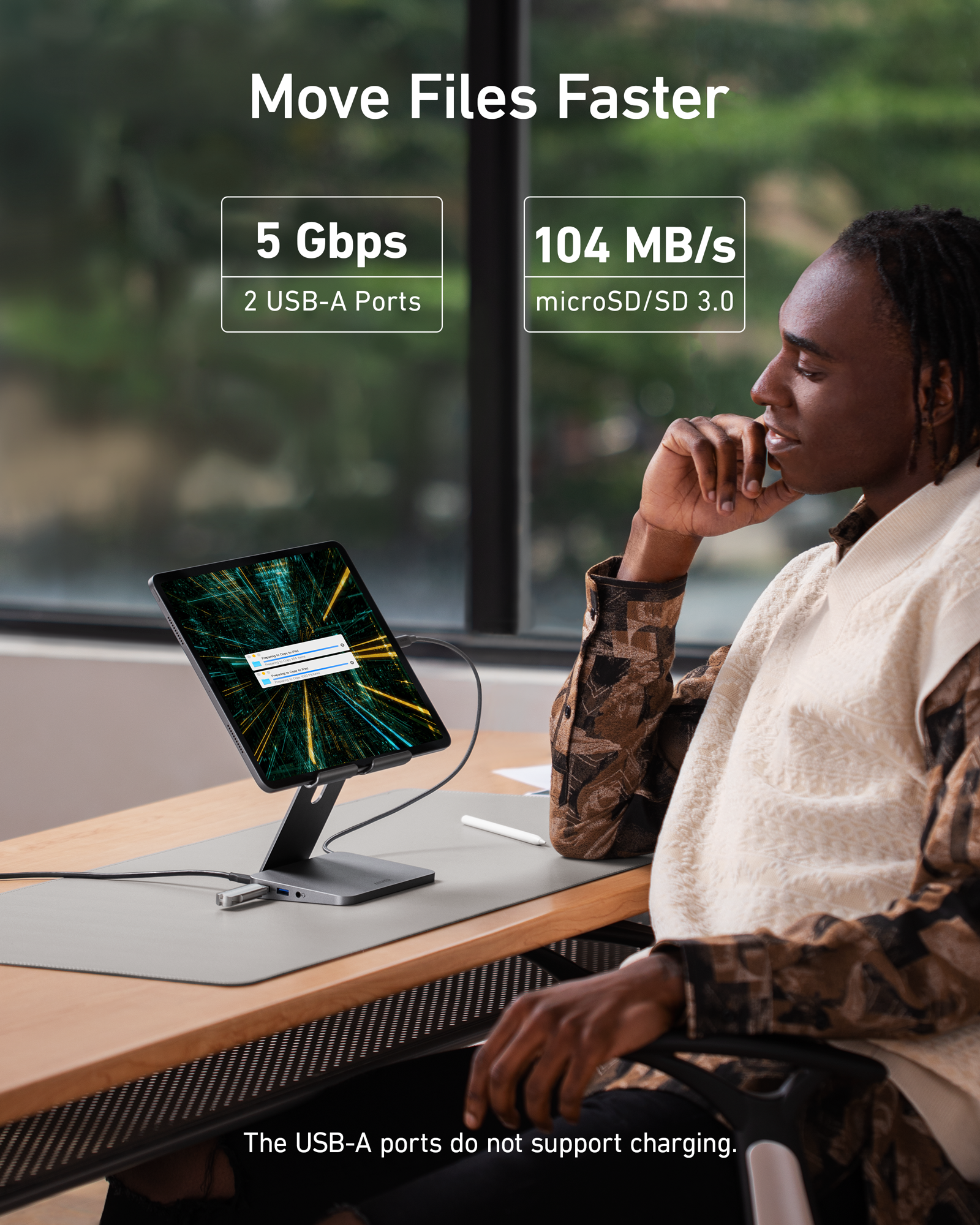 Anker <b>551</b> USB-C Hub (8-in-1, Tablet Stand), view 6