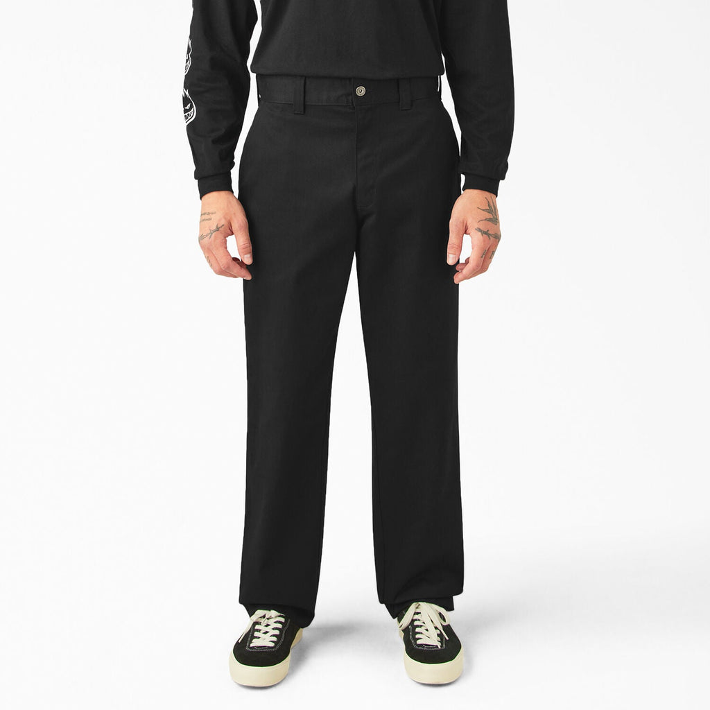 Dickies X Spitfire Twill Flannel Cuff Pants - Black, detail view