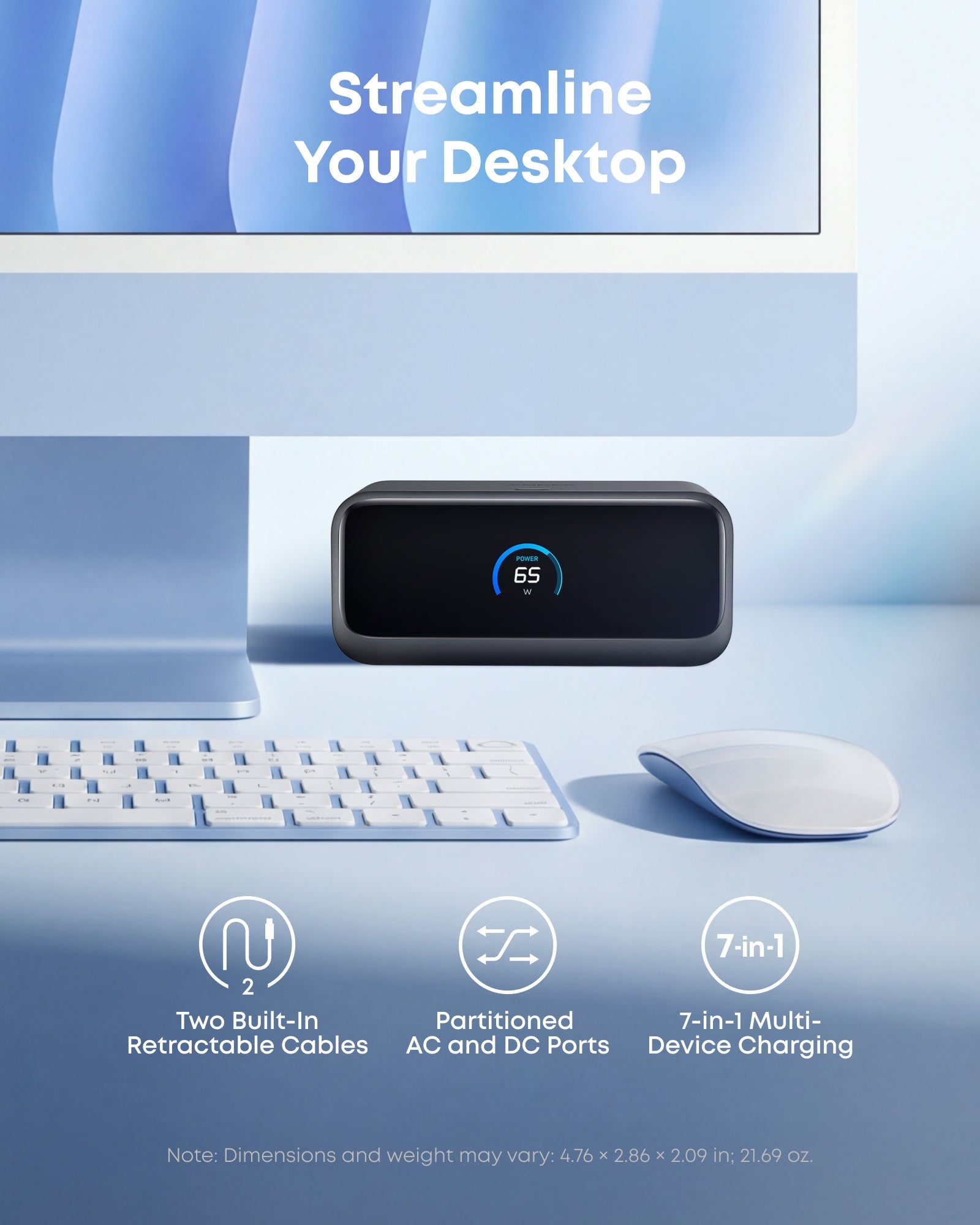 Anker Nano Charging Station (7-in-1, 100W), view 3