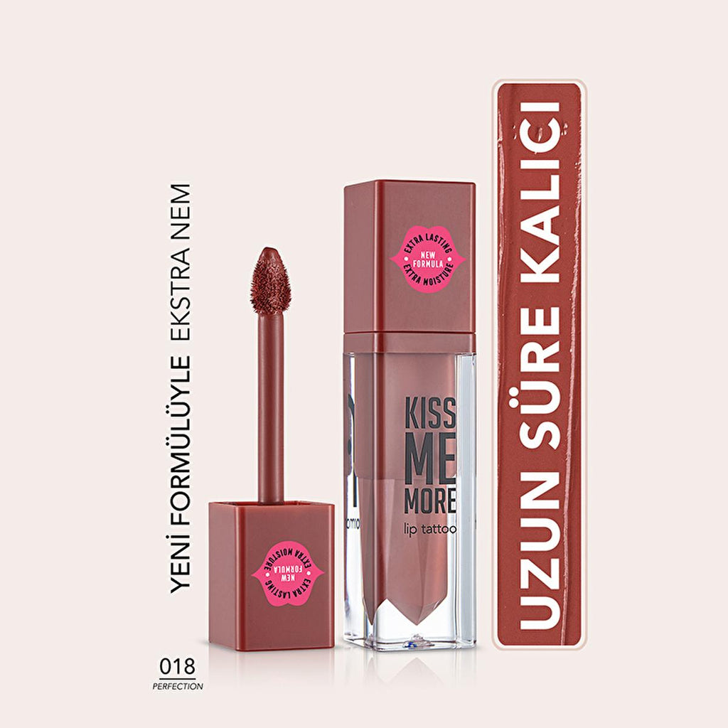 Flormar Liquid Matte Lipstick - Long-Lasting Moisturizing Lip Color, Transfer-Proof, 018 Perfection