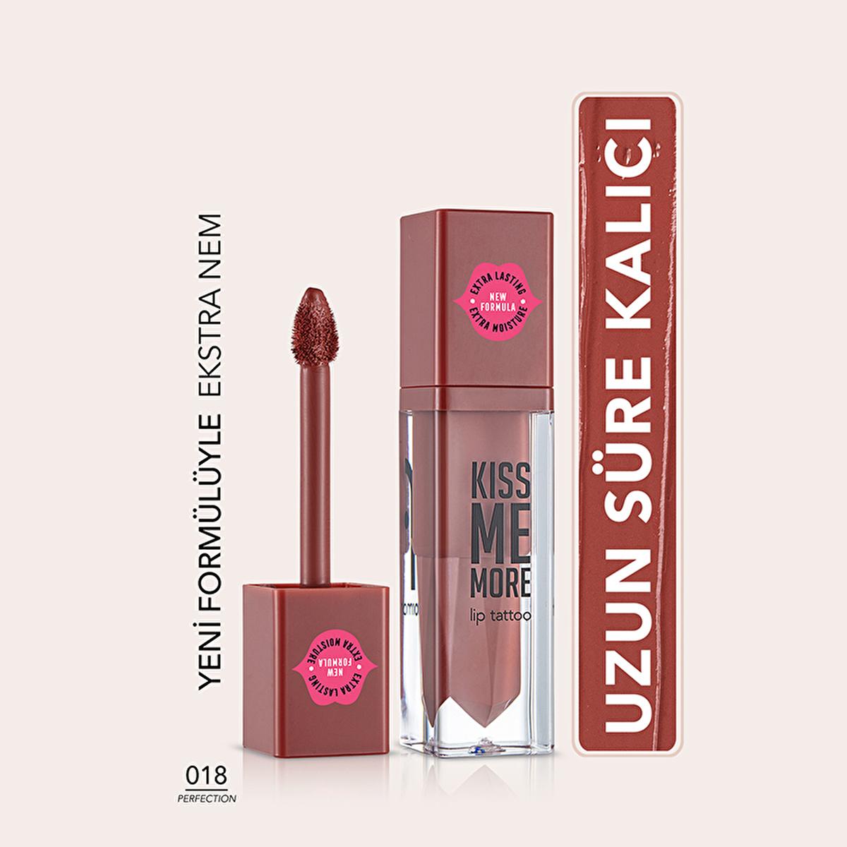 Flormar Liquid Matte Lipstick - Long-Lasting Moisturizing Lip Color, Transfer-Proof, 018 Perfection